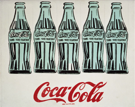 Andy Warhol. Coca-Cola 5 Bottles. 1962
